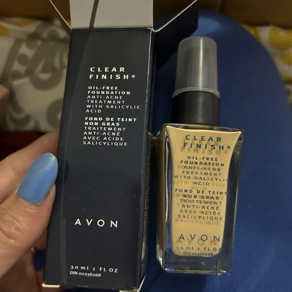 Avon Clear Finish Liquid Foundation. Ivory